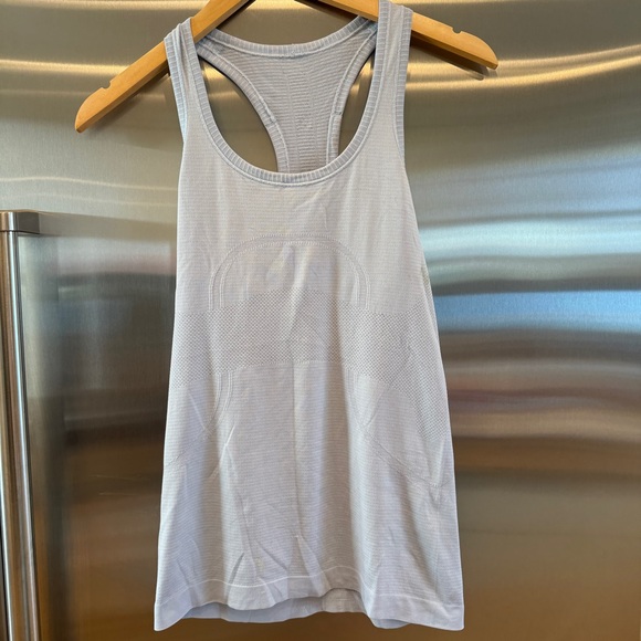 Lululemon Swiftly Tech Racerback Tank Top Caspian Light Blue Lightweight OG - Picture 3 of 16